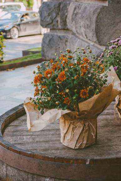 Close-up of contemporary bouquet